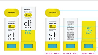 Packaging Label 57109 (Invisi Stick Glitz Spf 50 P)